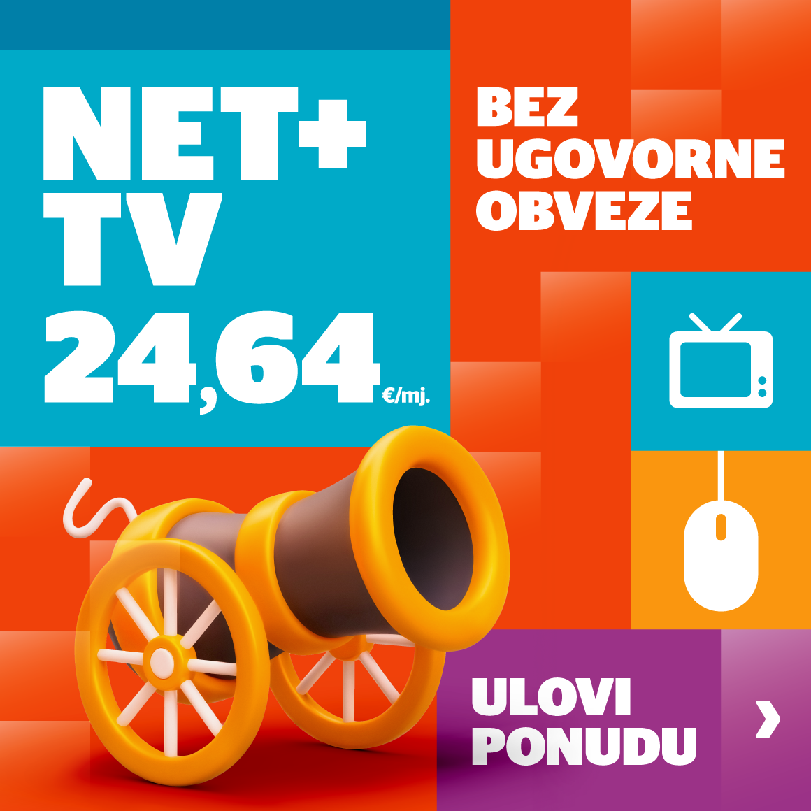 Solo net 19,90 € mjesečno bez ugovorne obveze.